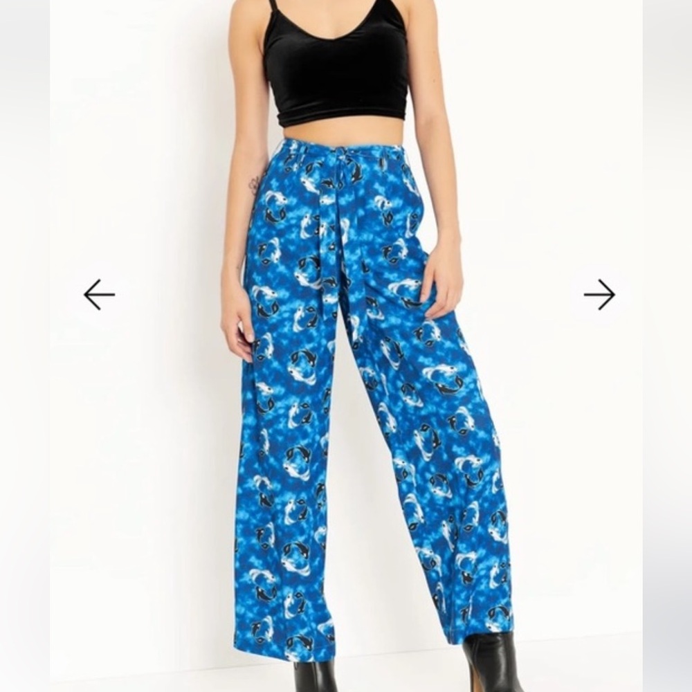 Blackmilk Avatar Collection: Tui and La Koi Fish Summer Pants US 8
